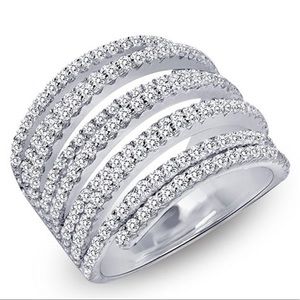 Lafonn  Modern Diamond Wrap Ring-Only 7 size left